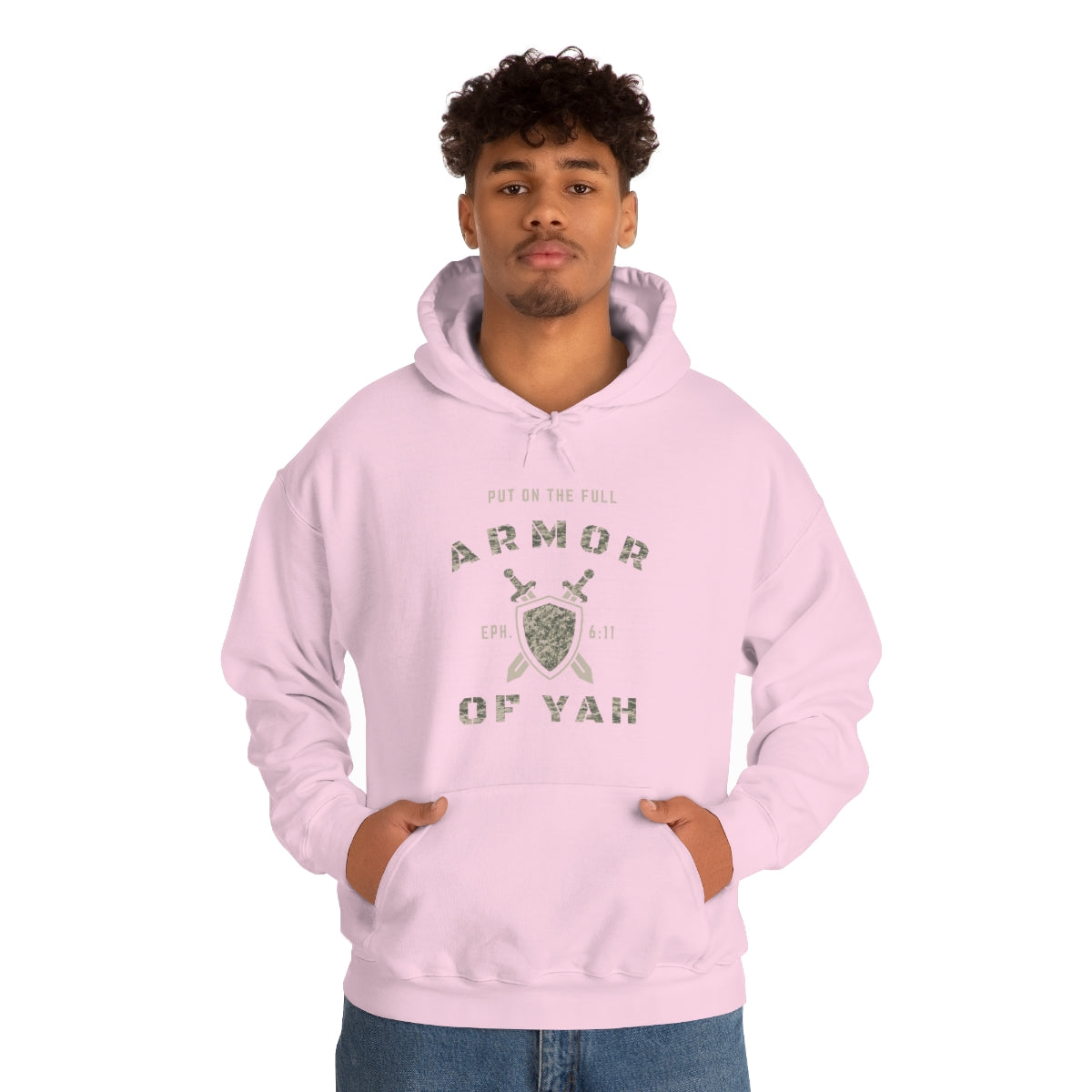 PUT ON THE FULL ARMOR OF YAH Unisex Heavy Blend™ Hooded Sweatshirt