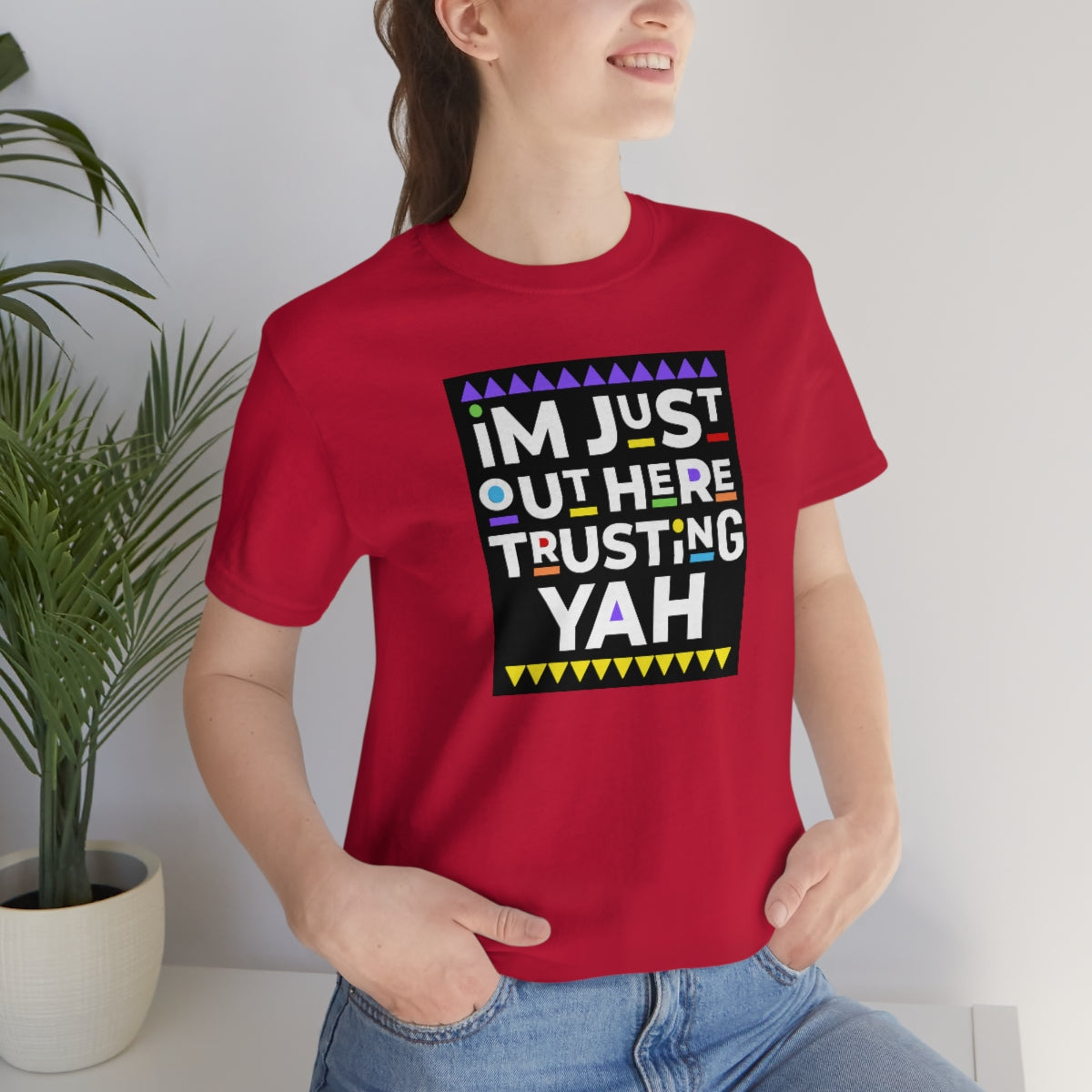 TRUST YAH Unisex Jersey Short Sleeve Tee