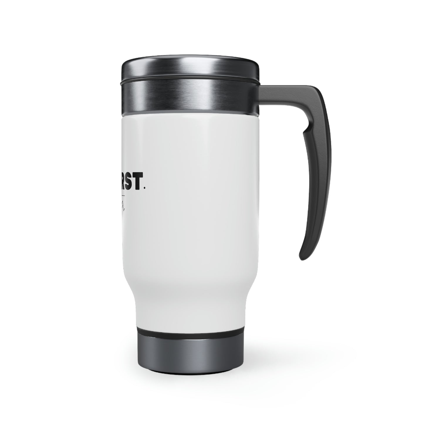 YAH FIRST Stainless Steel Travel Mug with Handle, 14oz