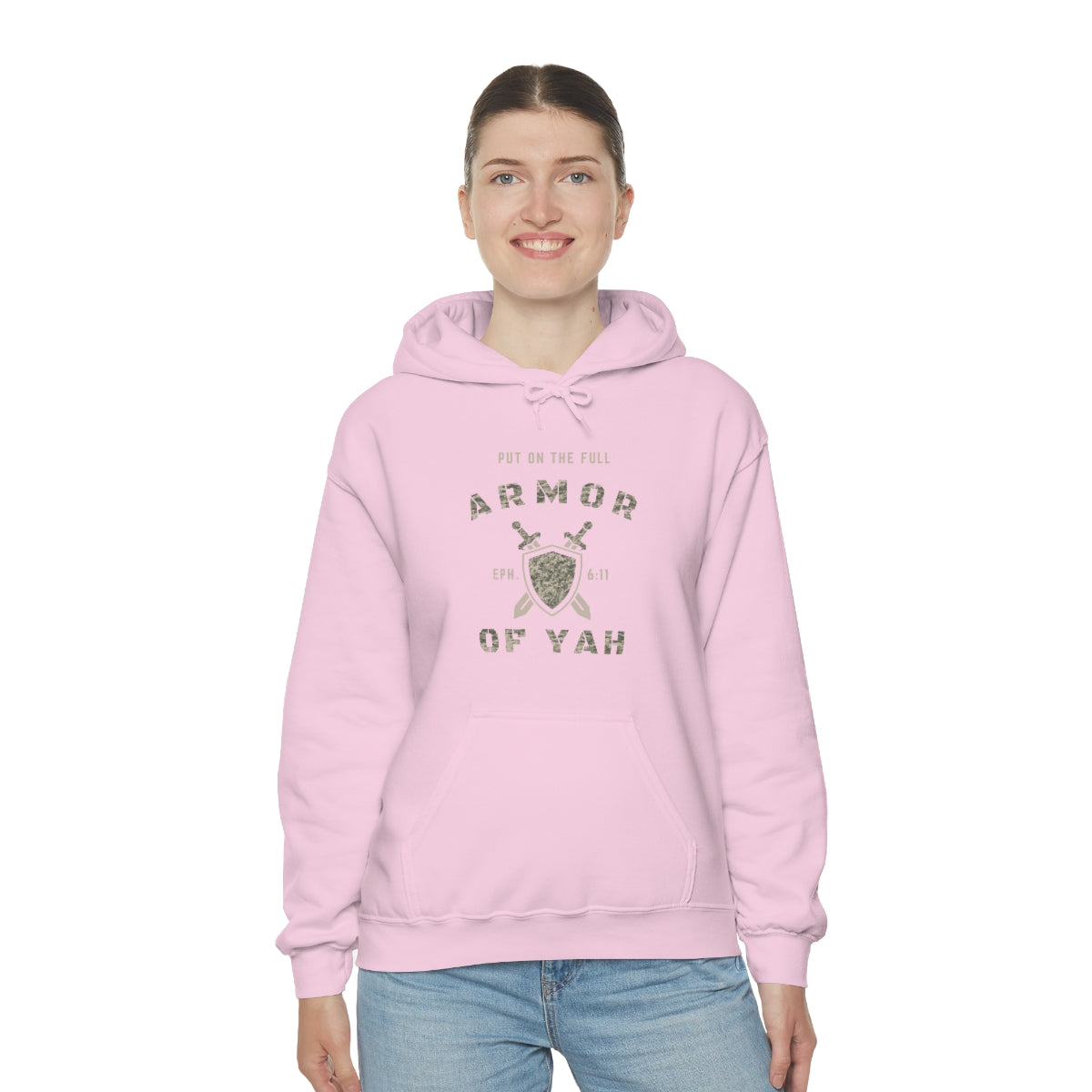 PUT ON THE FULL ARMOR OF YAH Unisex Heavy Blend™ Hooded Sweatshirt