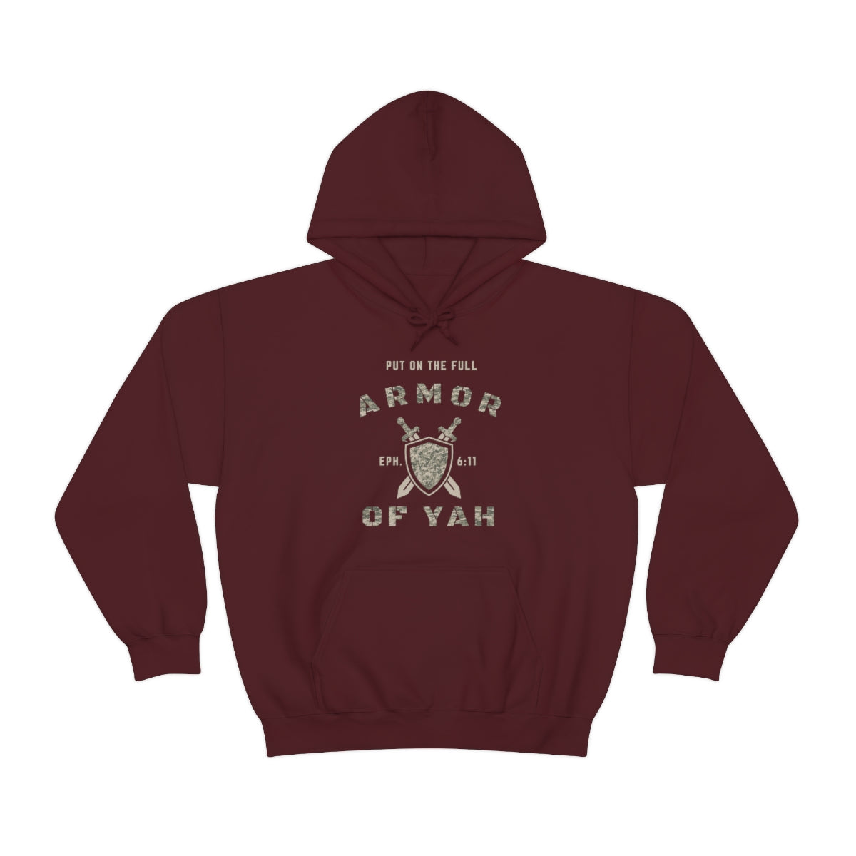 PUT ON THE FULL ARMOR OF YAH Unisex Heavy Blend™ Hooded Sweatshirt