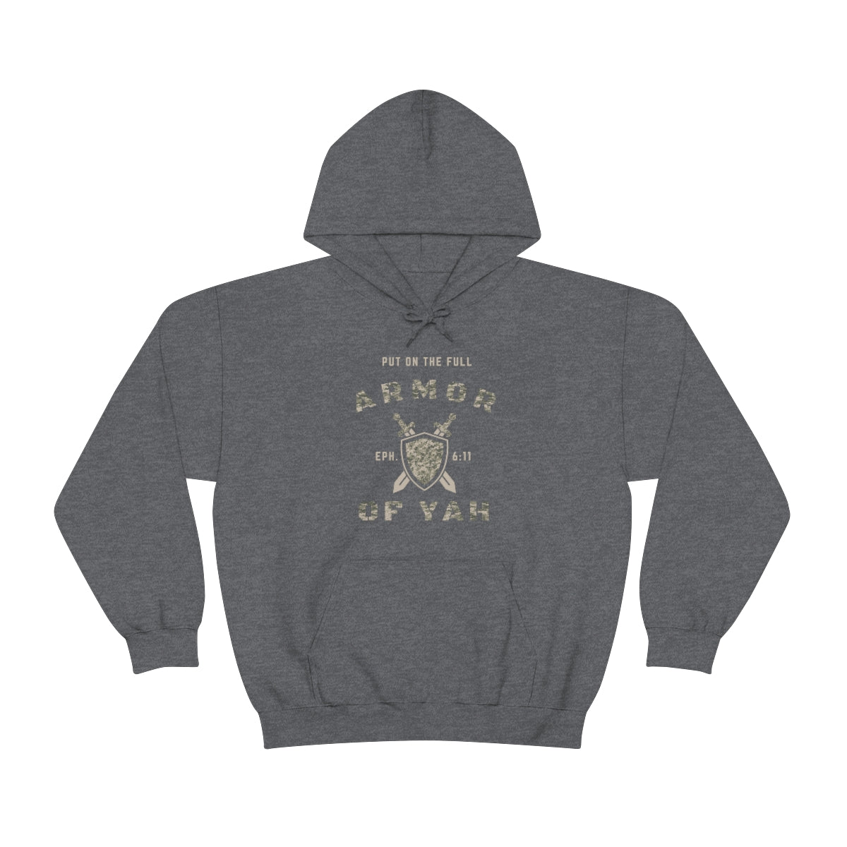 PUT ON THE FULL ARMOR OF YAH Unisex Heavy Blend™ Hooded Sweatshirt