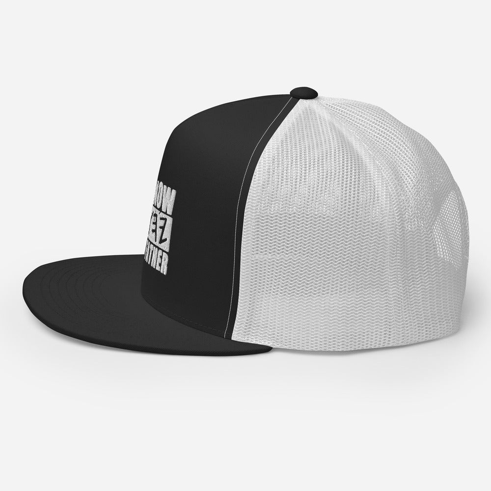 https://iknowmyfather.com/cdn/shop/products/5-panel-trucker-cap-black-white-left-6264a30d49ab6.jpg?v=1650762518&width=1445