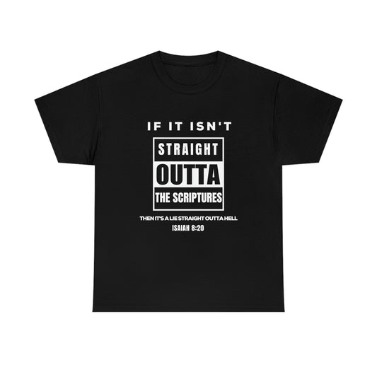 Unisex Heavy Cotton Tee - Straight Outta The Scriptures