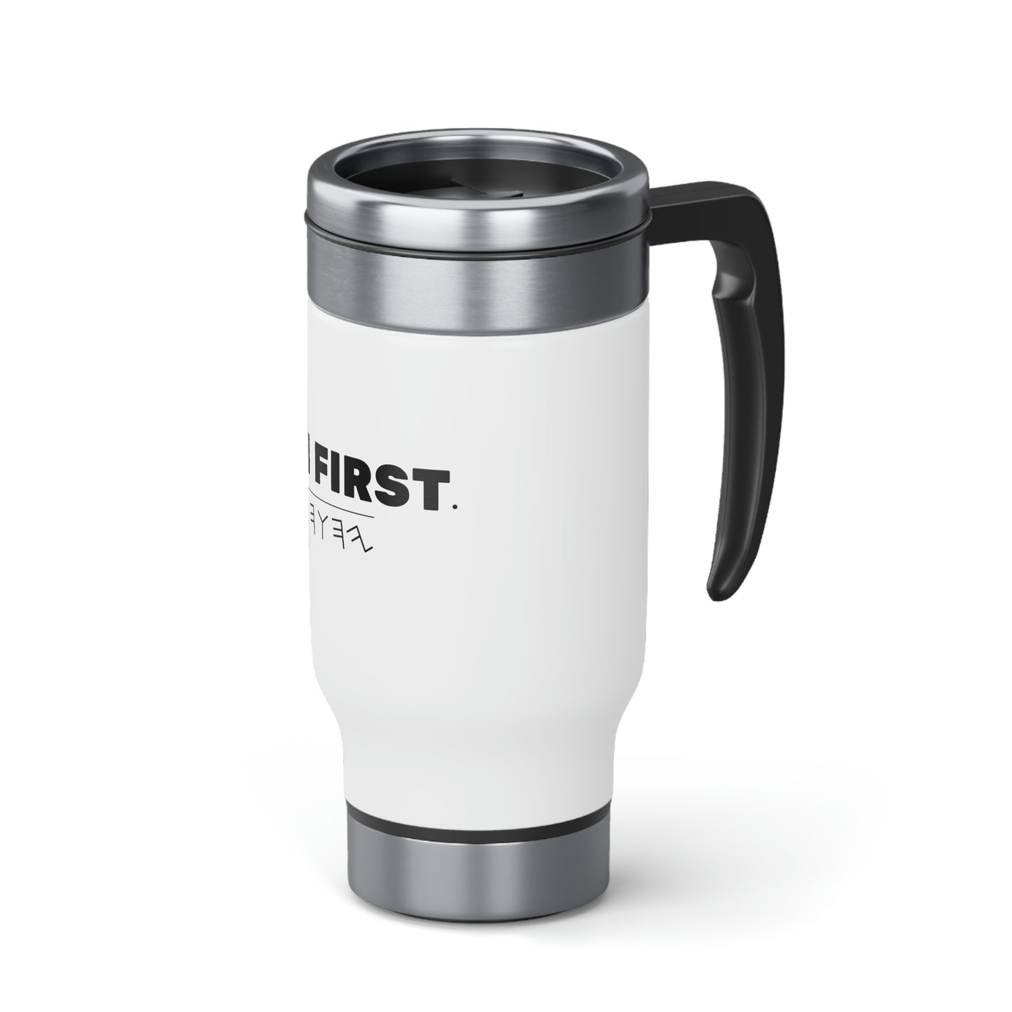 YAH FIRST Stainless Steel Travel Mug with Handle, 14oz