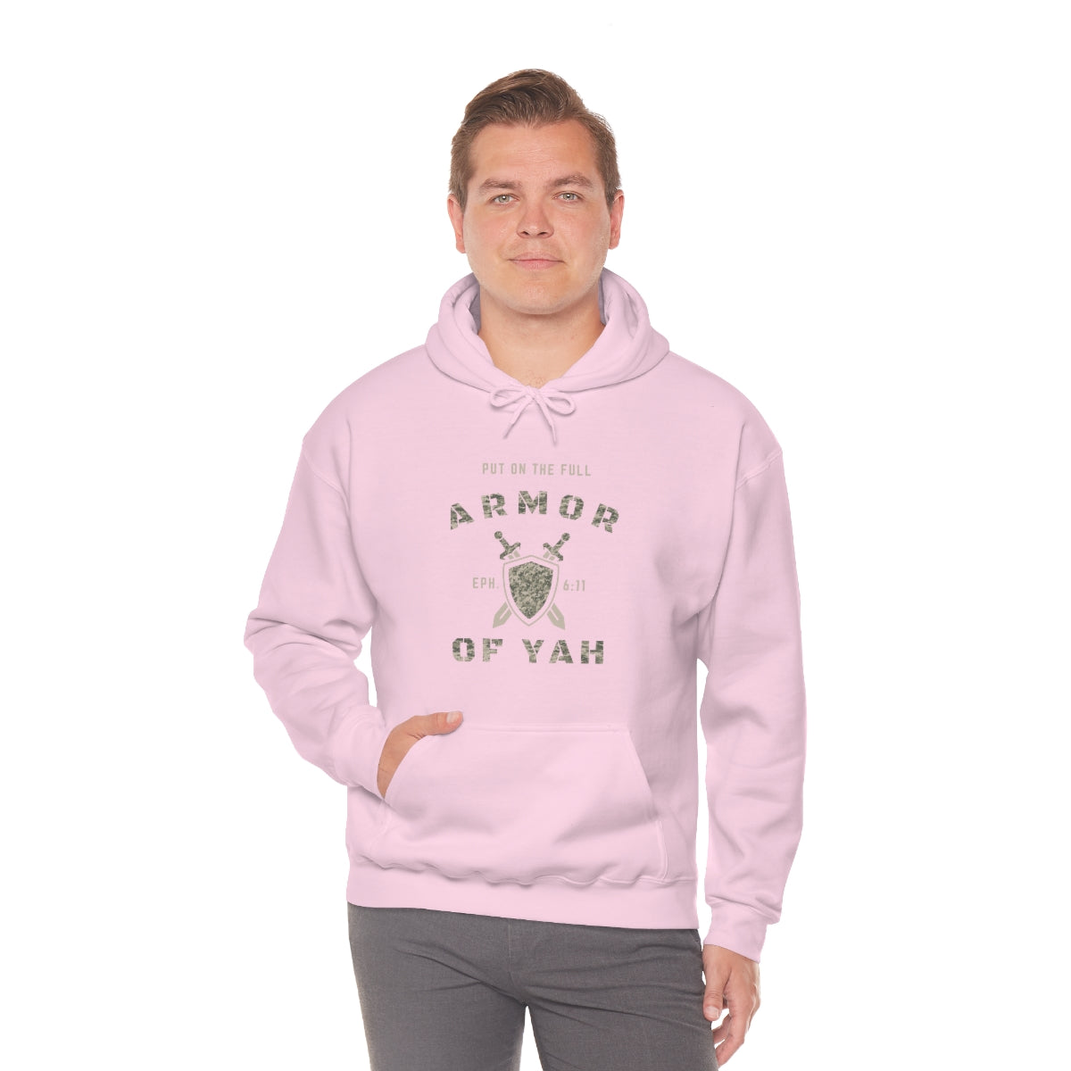 PUT ON THE FULL ARMOR OF YAH Unisex Heavy Blend™ Hooded Sweatshirt