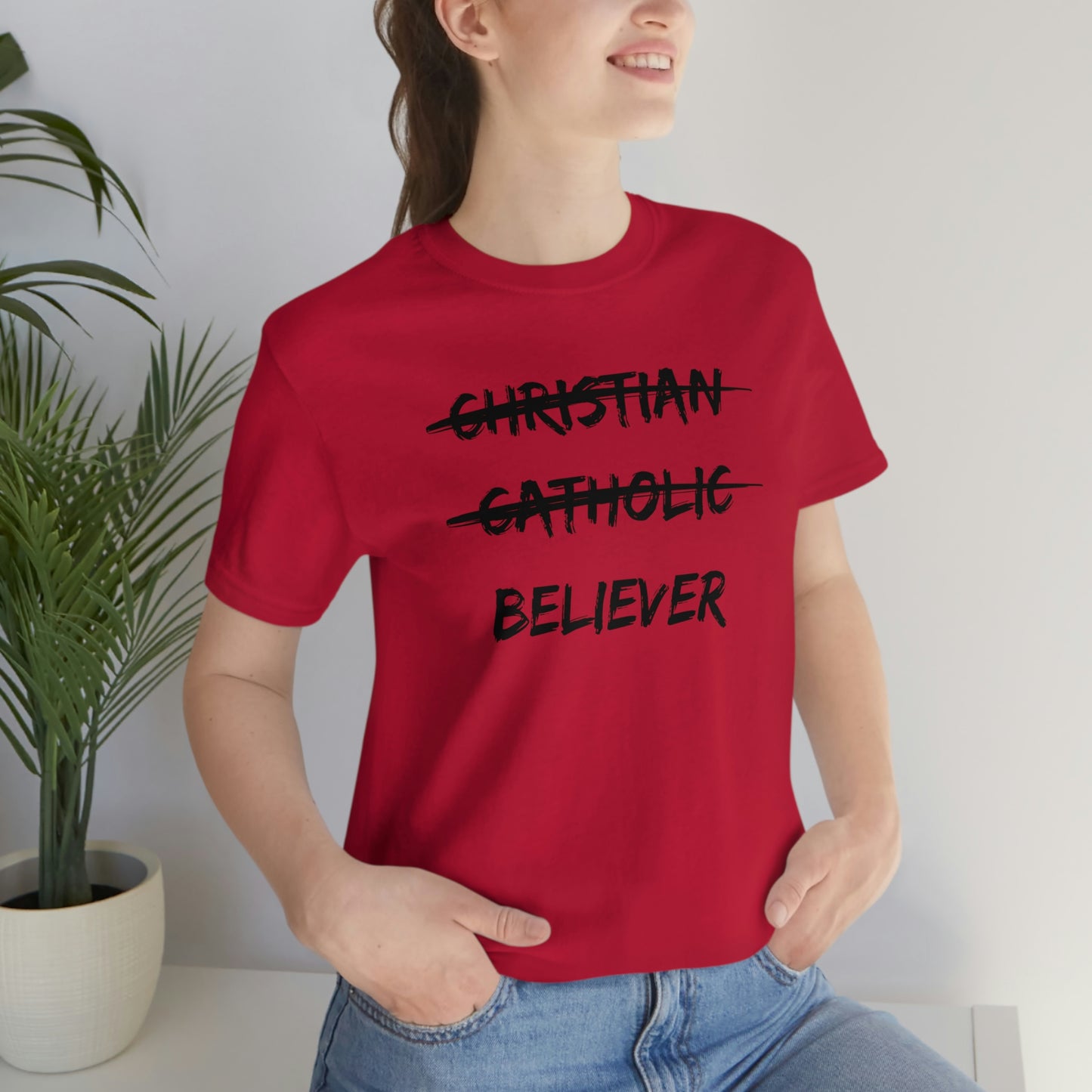 BELIEVER Unisex Jersey Short Sleeve Tee