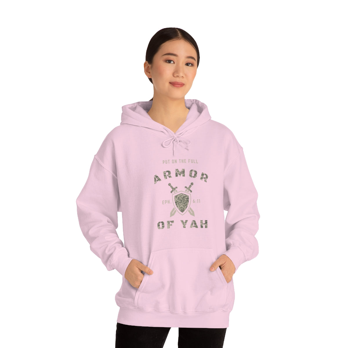 PUT ON THE FULL ARMOR OF YAH Unisex Heavy Blend™ Hooded Sweatshirt