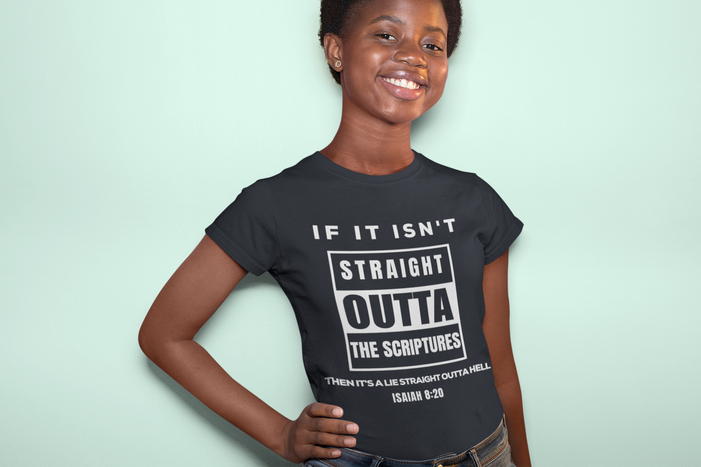 Women's Softstyle Tee - Straight Outta Scriptures