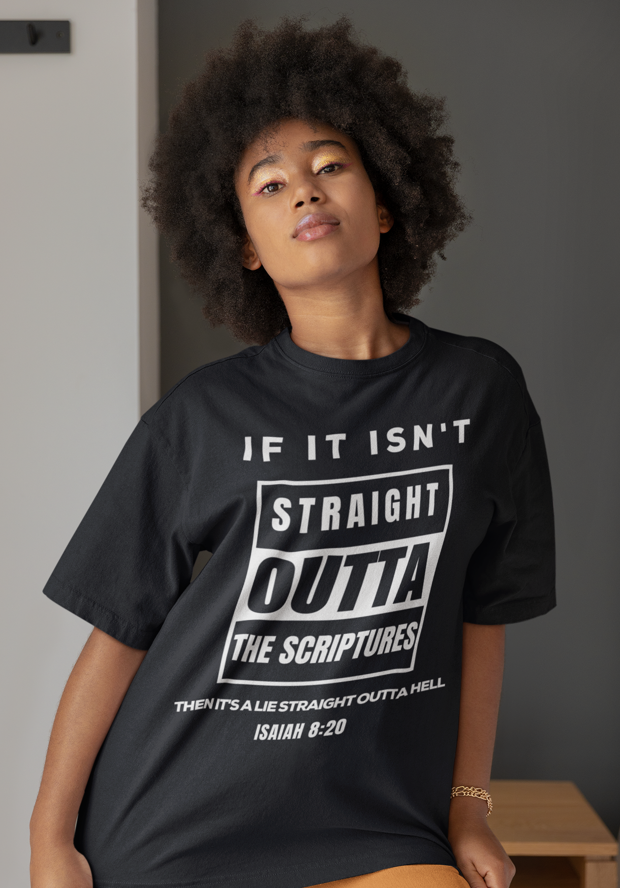 Soft-style Unisex T-shirt - Straight Outta Scriptures!