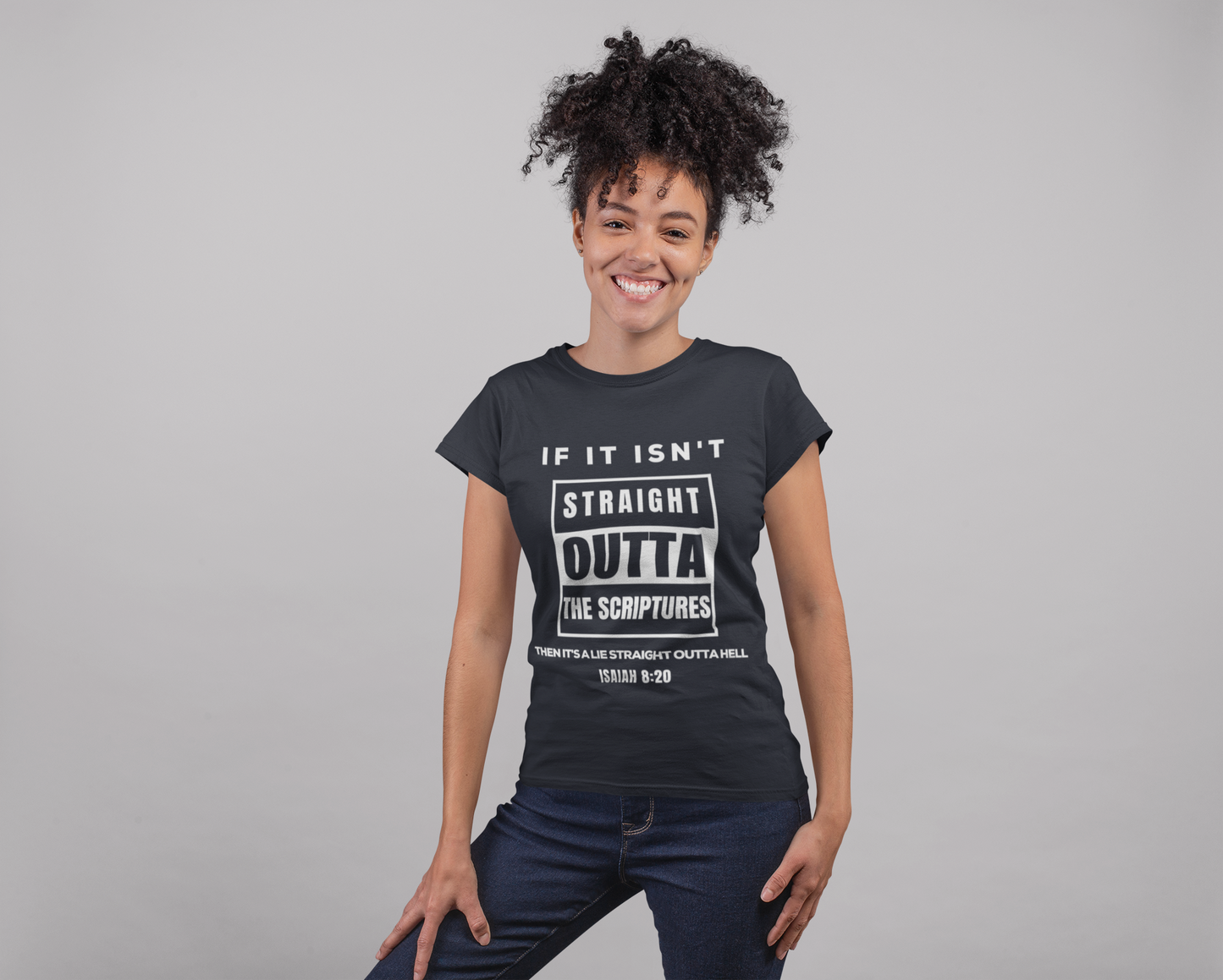 Women's Softstyle Tee - Straight Outta Scriptures